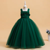 Load image into Gallery viewer, Kid Girls Solid Color Dressy Princess Dresses Wholesale 230803110
