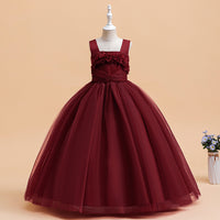 Load image into Gallery viewer, Kid Girls Solid Color Dressy Princess Dresses Wholesale 230803110
