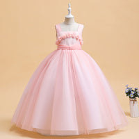Load image into Gallery viewer, Kid Girls Solid Color Dressy Princess Dresses Wholesale 230803110
