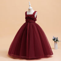 Load image into Gallery viewer, Kid Girls Solid Color Dressy Princess Dresses Wholesale 230803110
