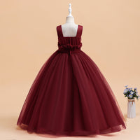 Load image into Gallery viewer, Kid Girls Solid Color Dressy Princess Dresses Wholesale 230803110
