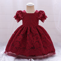 Load image into Gallery viewer, Baby Kid Girls Solid Color Dressy Princess Dresses Wholesale 230803111
