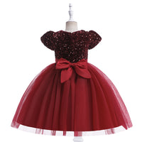 Load image into Gallery viewer, Kid Girls Solid Color Dressy Princess Dresses Wholesale 230803113

