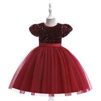 Load image into Gallery viewer, Kid Girls Solid Color Dressy Princess Dresses Wholesale 230803113
