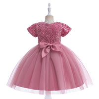 Load image into Gallery viewer, Kid Girls Solid Color Dressy Princess Dresses Wholesale 230803113
