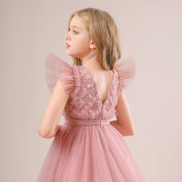 Load image into Gallery viewer, Kid Girls Solid Color Dressy Princess Dresses Wholesale 230803120

