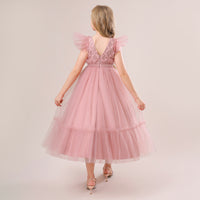Load image into Gallery viewer, Kid Girls Solid Color Dressy Princess Dresses Wholesale 230803120
