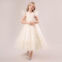 Load image into Gallery viewer, Kid Girls Solid Color Dressy Princess Dresses Wholesale 230803120
