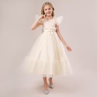 Load image into Gallery viewer, Kid Girls Solid Color Dressy Princess Dresses Wholesale 230803120
