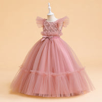 Load image into Gallery viewer, Kid Girls Solid Color Dressy Princess Dresses Wholesale 230803120
