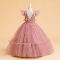 Load image into Gallery viewer, Kid Girls Solid Color Dressy Princess Dresses Wholesale 230803120
