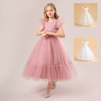Load image into Gallery viewer, Kid Girls Solid Color Dressy Princess Dresses Wholesale 230803120
