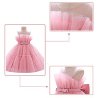 Load image into Gallery viewer, Baby Kid Big Kid Girls Solid Color Color-blocking Dressy Princess Dresses Wholesale 230803124
