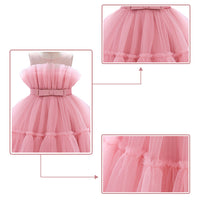 Load image into Gallery viewer, Baby Kid Big Kid Girls Solid Color Color-blocking Dressy Princess Dresses Wholesale 230803124
