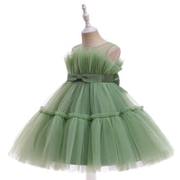 Load image into Gallery viewer, Baby Kid Big Kid Girls Solid Color Color-blocking Dressy Princess Dresses Wholesale 230803124
