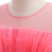 Load image into Gallery viewer, Baby Kid Big Kid Girls Solid Color Color-blocking Dressy Princess Dresses Wholesale 230803124
