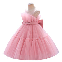 Load image into Gallery viewer, Baby Kid Big Kid Girls Solid Color Color-blocking Dressy Princess Dresses Wholesale 230803124
