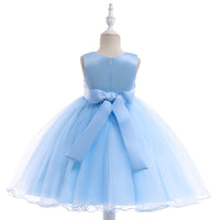 Load image into Gallery viewer, Kid Girls Solid Color Embroidered Dressy Princess Dresses Wholesale 23080313
