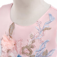 Load image into Gallery viewer, Kid Girls Solid Color Embroidered Dressy Princess Dresses Wholesale 23080313
