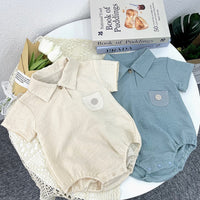 Load image into Gallery viewer, Baby Boys Solid Color Rompers Wholesale 230803130
