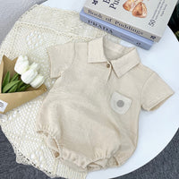 Load image into Gallery viewer, Baby Boys Solid Color Rompers Wholesale 230803130
