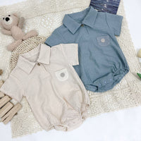 Load image into Gallery viewer, Baby Boys Solid Color Rompers Wholesale 230803130
