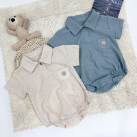 Load image into Gallery viewer, Baby Boys Solid Color Rompers Wholesale 230803130
