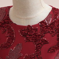 Load image into Gallery viewer, Kid Girls Solid Color Bow Embroidered Dressy Princess Dresses Wholesale 230803131
