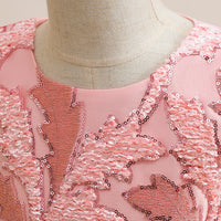 Load image into Gallery viewer, Kid Girls Solid Color Bow Embroidered Dressy Princess Dresses Wholesale 230803131
