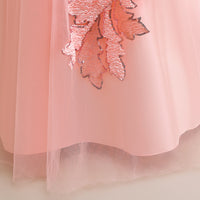 Load image into Gallery viewer, Kid Girls Solid Color Bow Embroidered Dressy Princess Dresses Wholesale 230803131
