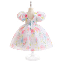 Load image into Gallery viewer, Kid Girls Flower Print Dressy Princess Dresses Wholesale 230803133
