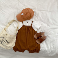 Load image into Gallery viewer, Baby Kid Boys Solid Color Rompers Wholesale 230803154
