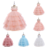 Load image into Gallery viewer, Kid Girls Solid Color Dressy Princess Dresses Wholesale 230803161
