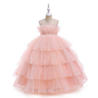 Load image into Gallery viewer, Kid Girls Solid Color Dressy Princess Dresses Wholesale 230803161
