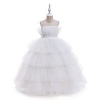Load image into Gallery viewer, Kid Girls Solid Color Dressy Princess Dresses Wholesale 230803161
