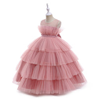 Load image into Gallery viewer, Kid Girls Solid Color Dressy Princess Dresses Wholesale 230803161
