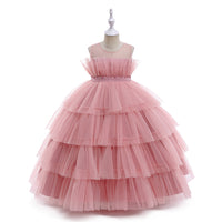 Load image into Gallery viewer, Kid Girls Solid Color Dressy Princess Dresses Wholesale 230803161

