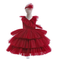 Load image into Gallery viewer, Kid Girls Solid Color Dressy Princess Dresses Wholesale 230803188
