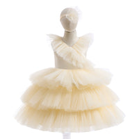Load image into Gallery viewer, Kid Girls Solid Color Dressy Princess Dresses Wholesale 230803188
