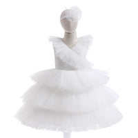 Load image into Gallery viewer, Kid Girls Solid Color Dressy Princess Dresses Wholesale 230803188
