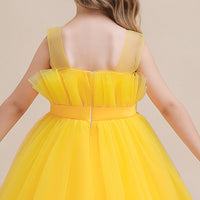 Load image into Gallery viewer, Kid Girls Solid Color Bow Dressy Princess Dresses Wholesale 230803189
