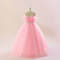 Load image into Gallery viewer, Kid Girls Solid Color Bow Dressy Princess Dresses Wholesale 230803189
