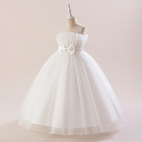 Load image into Gallery viewer, Kid Girls Solid Color Bow Dressy Princess Dresses Wholesale 230803189
