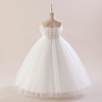 Load image into Gallery viewer, Kid Girls Solid Color Bow Dressy Princess Dresses Wholesale 230803189
