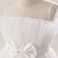 Load image into Gallery viewer, Kid Girls Solid Color Bow Dressy Princess Dresses Wholesale 230803189

