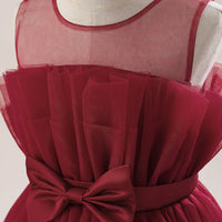 Load image into Gallery viewer, Kid Girls Solid Color Bow Dressy Princess Dresses Wholesale 230803189
