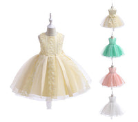 Load image into Gallery viewer, Kid Girls Solid Color Dressy Princess Dresses Wholesale 230803207
