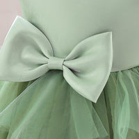 Load image into Gallery viewer, Baby Kid Girls Solid Color Bow Dressy Princess Dresses Wholesale 230803221
