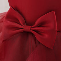 Load image into Gallery viewer, Baby Kid Girls Solid Color Bow Dressy Princess Dresses Wholesale 230803221
