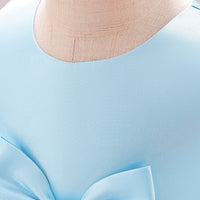 Load image into Gallery viewer, Baby Kid Girls Solid Color Bow Dressy Princess Dresses Wholesale 230803221
